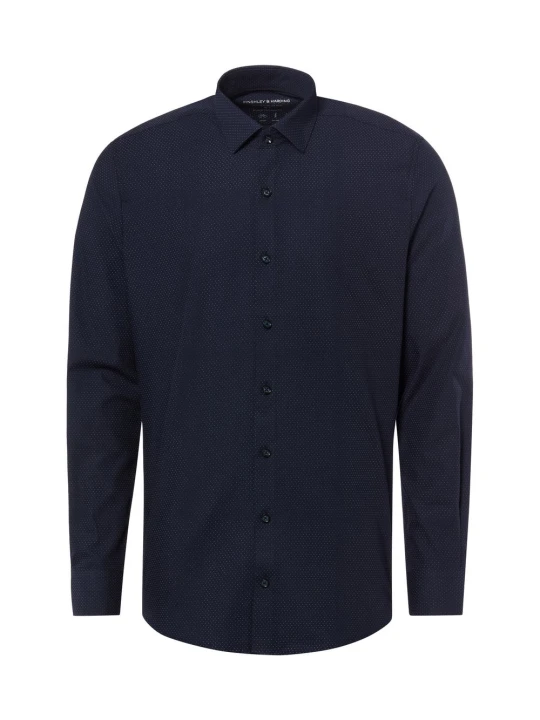 Zdjęcie produktu Finshley & Harding Koszula Mężczyźni Super Slim Fit niebieski
