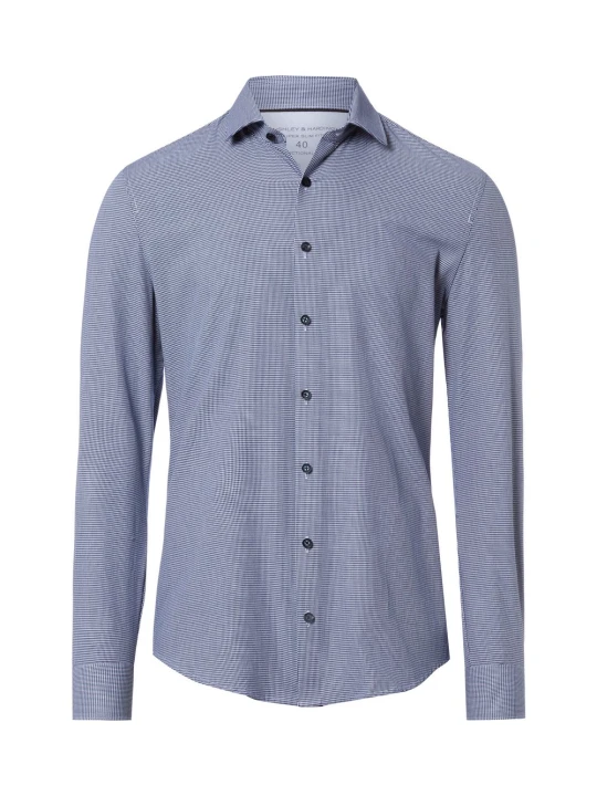 Zdjęcie produktu Finshley & Harding Koszula Mężczyźni Super Slim Fit niebieski | biały