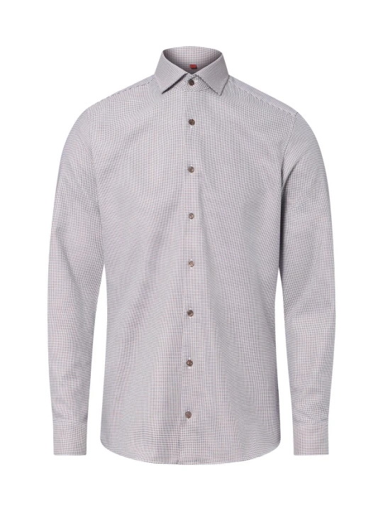 Zdjęcie produktu Finshley & Harding Koszula Mężczyźni Slim Fit Bawełna brązowy
