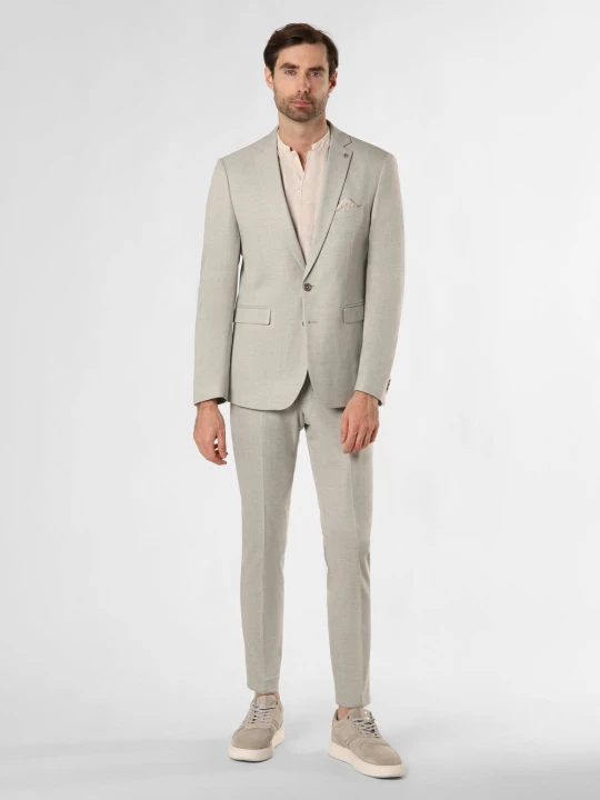 Zdjęcie produktu Finshley & Harding London Garnitur - Brixdon/Hoxdon Mężczyźni Slim Fit Sztuczne włókno zielony