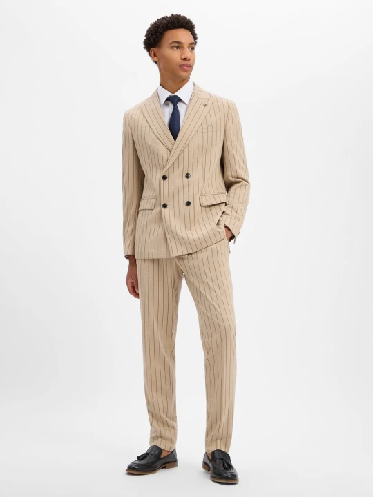 Zdjęcie produktu Finshley & Harding London Garnitur Mężczyźni Comfort Fit beżowy
