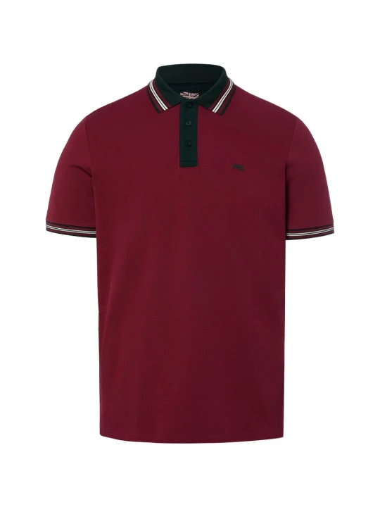 Zdjęcie produktu Finshley & Harding London koszulka polo Mężczyźni Bawełna czerwony