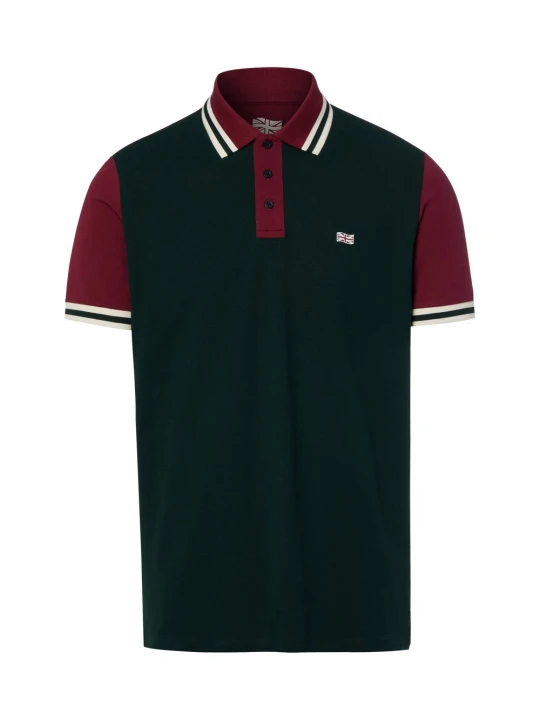Zdjęcie produktu Finshley & Harding London koszulka polo Mężczyźni Bawełna zielony | czerwony