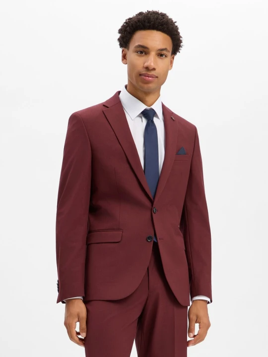 Zdjęcie produktu Finshley & Harding London marynarka z modułowej kolekcji Mężczyźni Slim Fit czerwony