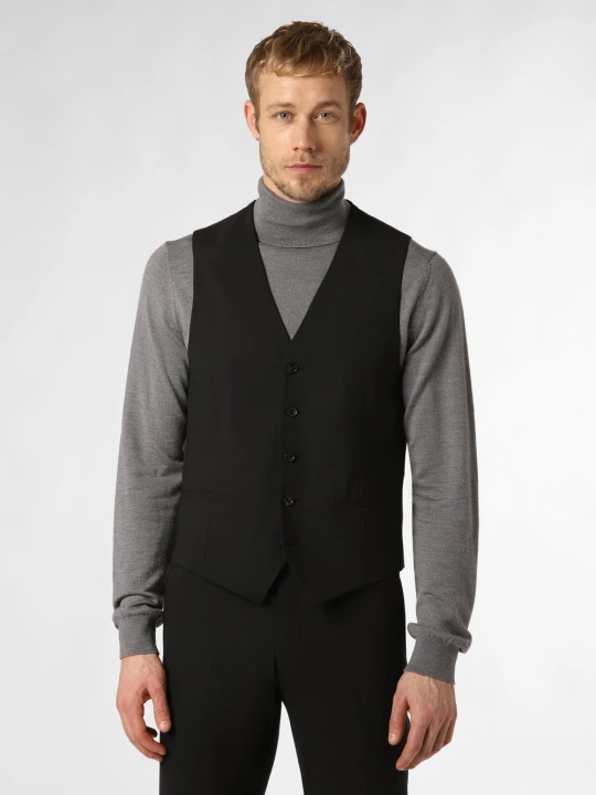 Zdjęcie produktu Finshley & Harding London kamizelka modułowa Mężczyźni Slim Fit czarny