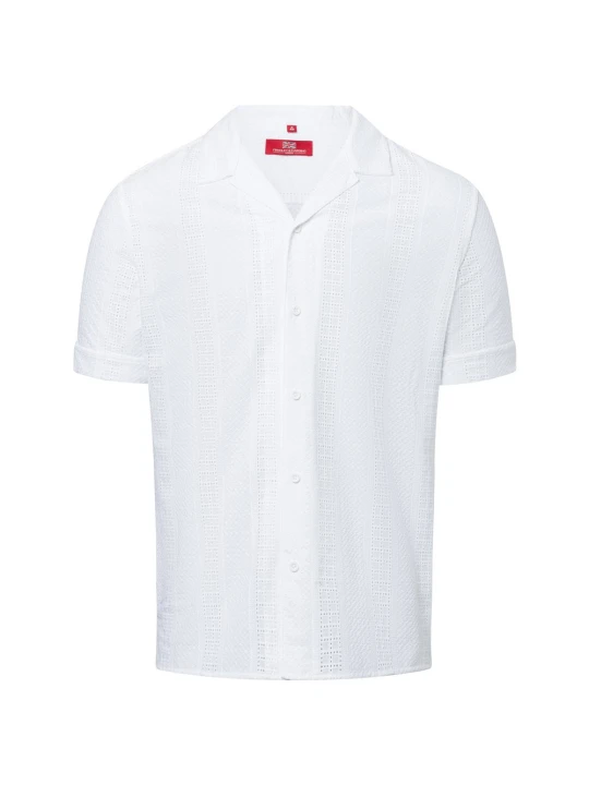 Zdjęcie produktu Finshley & Harding London koszula casual Mężczyźni Modern Fit Bawełna biały