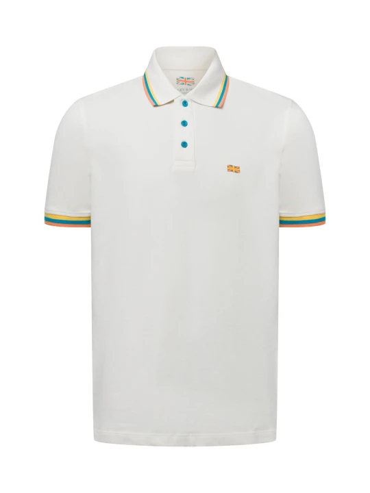 Zdjęcie produktu Finshley & Harding London koszulka polo Mężczyźni Bawełna beżowy