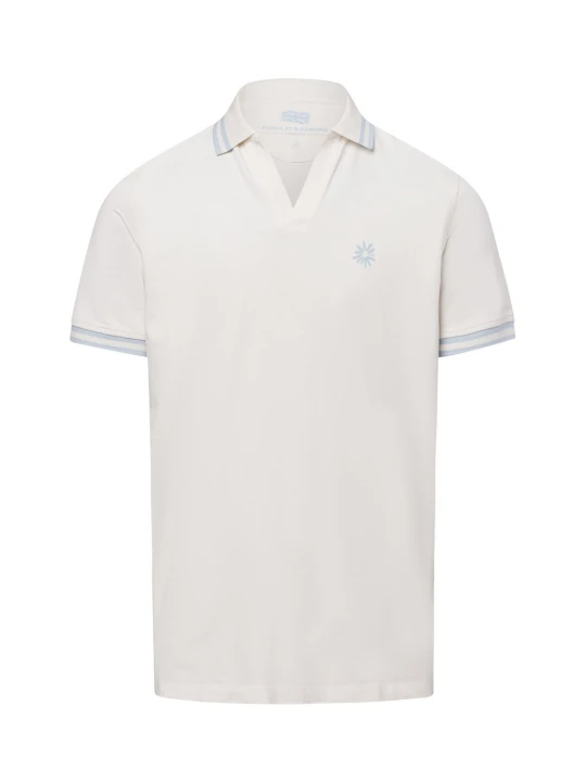 Zdjęcie produktu Finshley & Harding London koszulka polo Mężczyźni Bawełna beżowy | niebieski