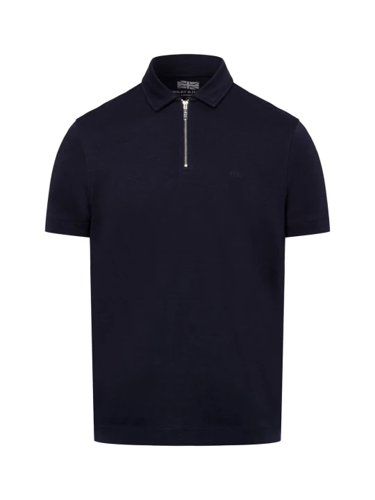 Zdjęcie produktu Finshley & Harding London koszulka polo Mężczyźni Bawełna niebieski