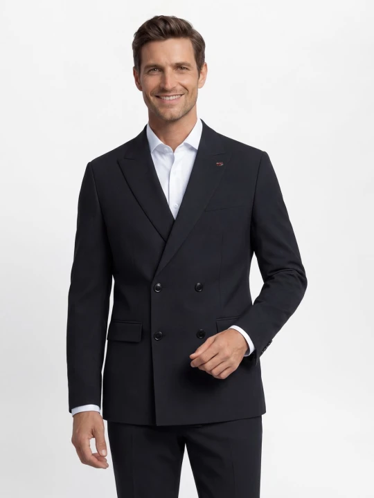 Zdjęcie produktu Finshley & Harding London kurtka modułowa - Berry Mężczyźni Comfort Fit niebieski
