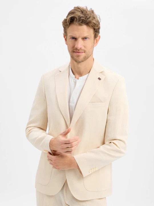 Zdjęcie produktu Finshley & Harding London kurtka modułowa - Brick Mężczyźni Comfort Fit beżowy