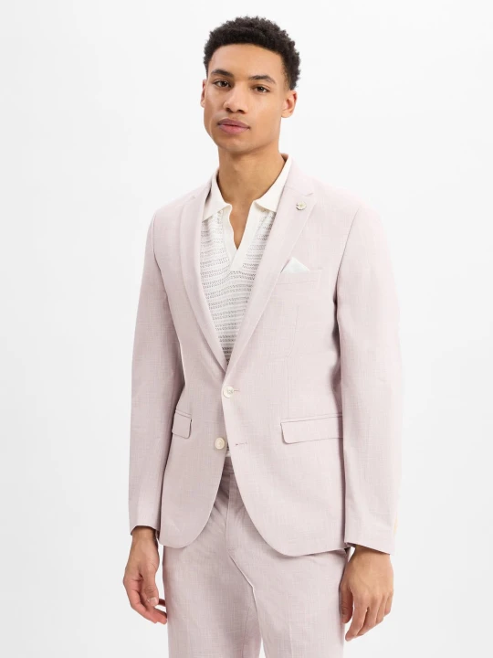 Zdjęcie produktu Finshley & Harding London marynarka garniturowa - Brixdon Mężczyźni Slim Fit różowy