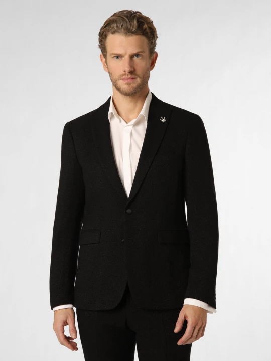Zdjęcie produktu Finshley & Harding London marynarka od garnituru modułowego Mężczyźni Slim Fit czarny