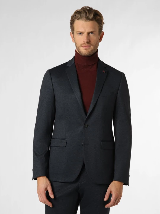 Zdjęcie produktu Finshley & Harding London marynarka od garnituru modułowego Mężczyźni Slim Fit Sztuczne włókno niebieski