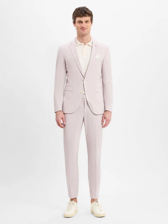 Zdjęcie produktu Finshley & Harding London garnitur slim fit - Brixdon-Hoxdon Mężczyźni Slim Fit różowy