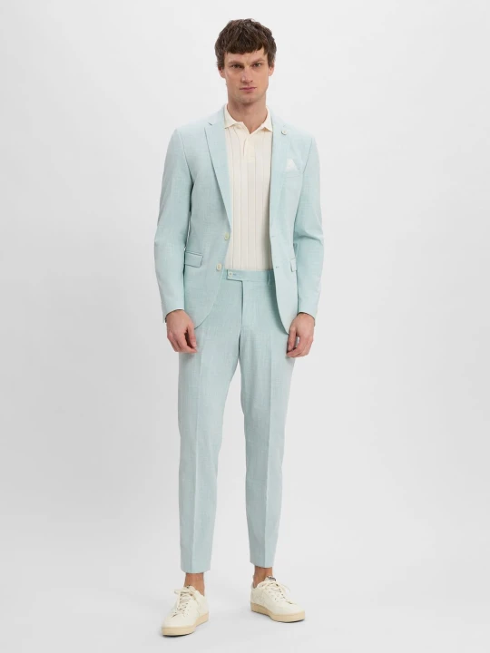 Zdjęcie produktu Finshley & Harding London garnitur slim fit - Brixdon-Hoxdon Mężczyźni Slim Fit zielony