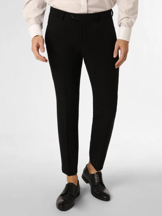 Zdjęcie produktu Finshley & Harding London spodnie od garnituru modułowego Mężczyźni Slim Fit czarny