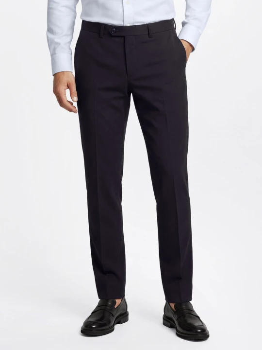 Zdjęcie produktu Finshley & Harding London Spodnie - Hoxdon Mężczyźni Slim Fit niebieski