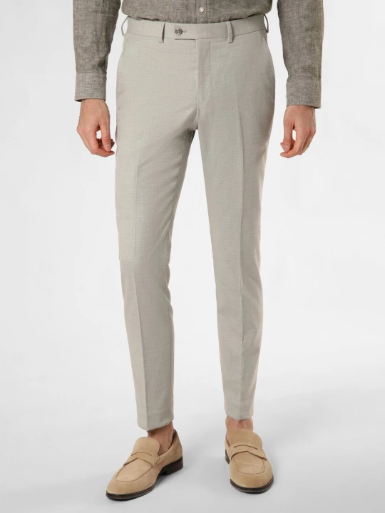 Zdjęcie produktu Finshley & Harding London Spodnie - Hoxdon Mężczyźni Slim Fit zielony|szary