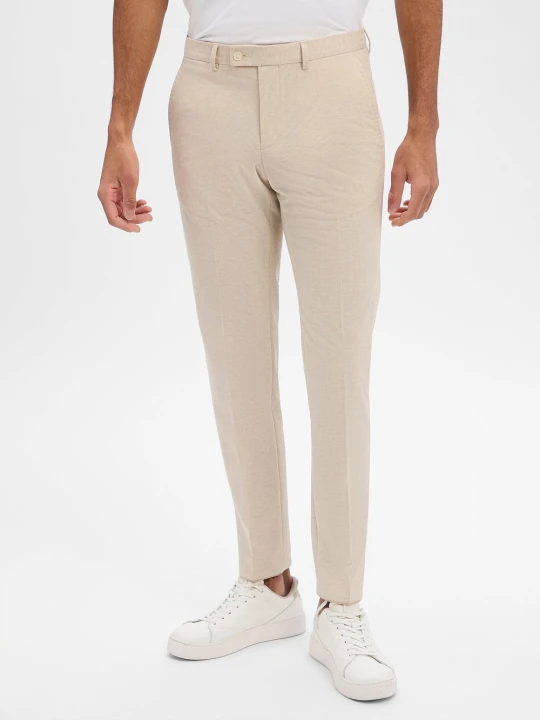 Zdjęcie produktu Finshley & Harding London Spodnie Mężczyźni Slim Fit beżowy