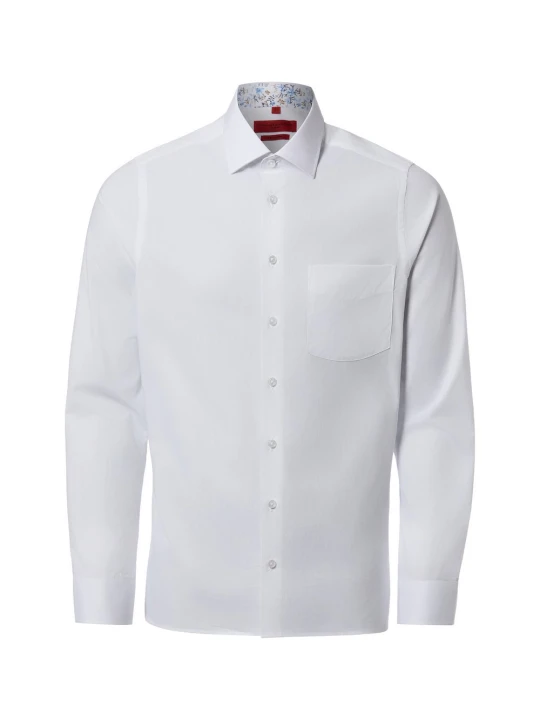 Zdjęcie produktu Finshley & Harding koszula biznesowa - Easy Care Mężczyźni Slim Fit Bawełna biały