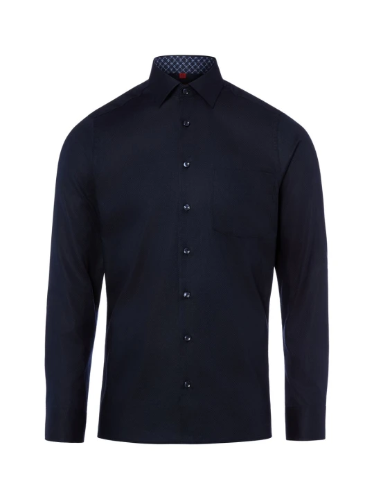 Zdjęcie produktu Finshley & Harding koszula biznesowa - Easy Care Mężczyźni Slim Fit Bawełna niebieski