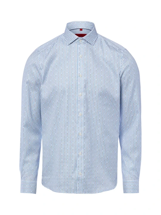Zdjęcie produktu Finshley & Harding koszula biznesowa Mężczyźni Slim Fit Bawełna niebieski