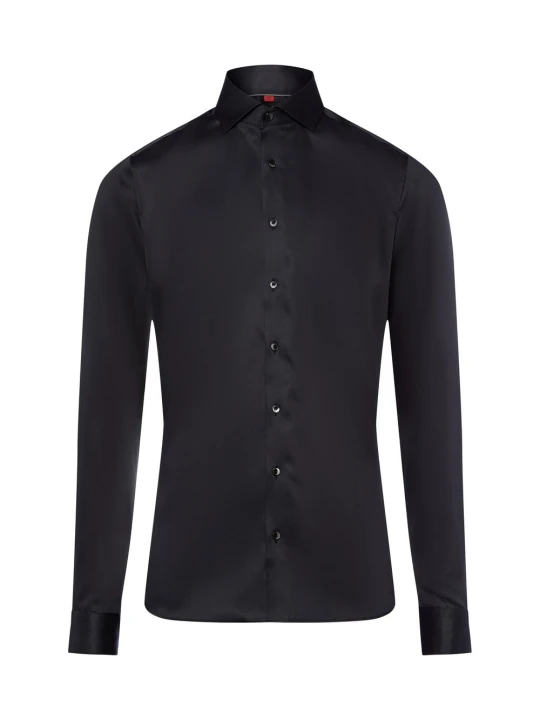 Zdjęcie produktu Finshley & Harding koszula biznesowa Mężczyźni Slim Fit Bawełna czarny