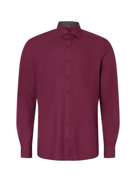 Zdjęcie produktu Finshley & Harding koszula biznesowa Mężczyźni Slim Fit Bawełna czerwony