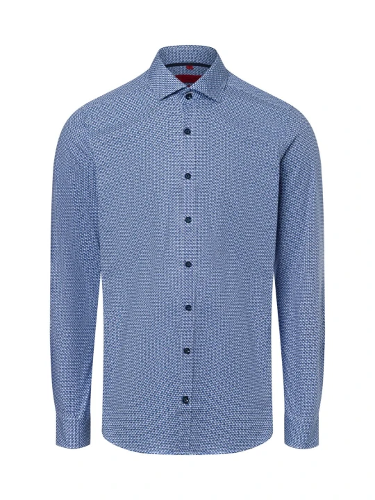 Zdjęcie produktu Finshley & Harding koszula biznesowa Mężczyźni Slim Fit Bawełna niebieski
