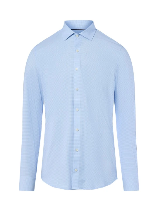 Zdjęcie produktu Finshley & Harding koszula biznesowa Mężczyźni Super Slim Fit Bawełna niebieski | biały