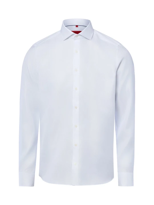 Zdjęcie produktu Finshley & Harding koszula biznesowa - non-iron Mężczyźni Slim Fit Bawełna biały