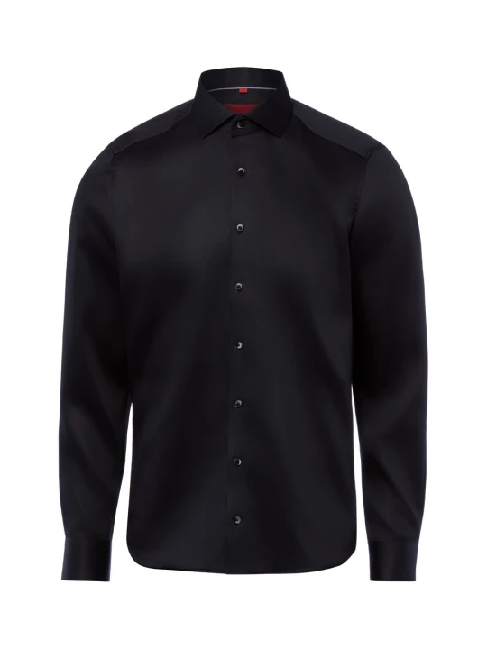 Zdjęcie produktu Finshley & Harding koszula biznesowa - non-iron Mężczyźni Slim Fit Bawełna czarny