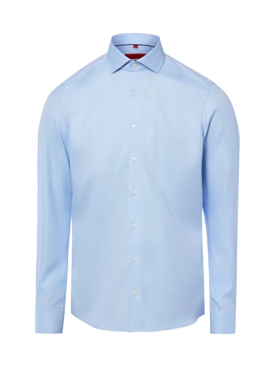 Zdjęcie produktu Finshley & Harding koszula biznesowa - non-iron Mężczyźni Slim Fit Bawełna niebieski