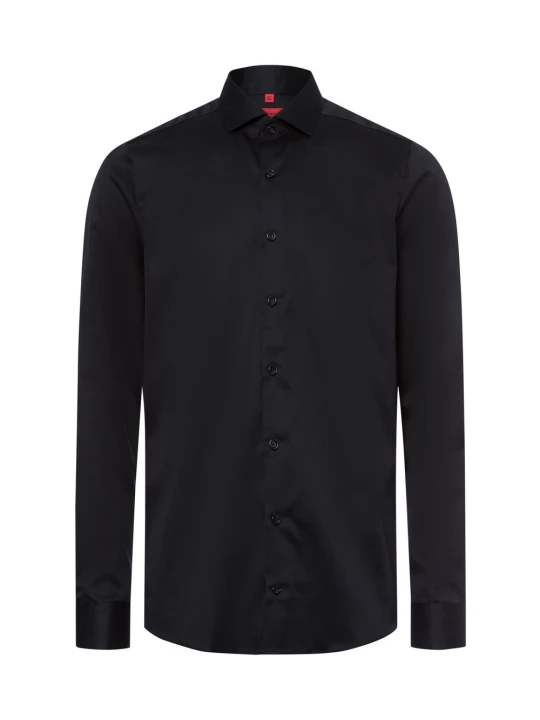Zdjęcie produktu Finshley & Harding koszula biznesowa - non-iron Mężczyźni Slim Fit Bawełna czarny