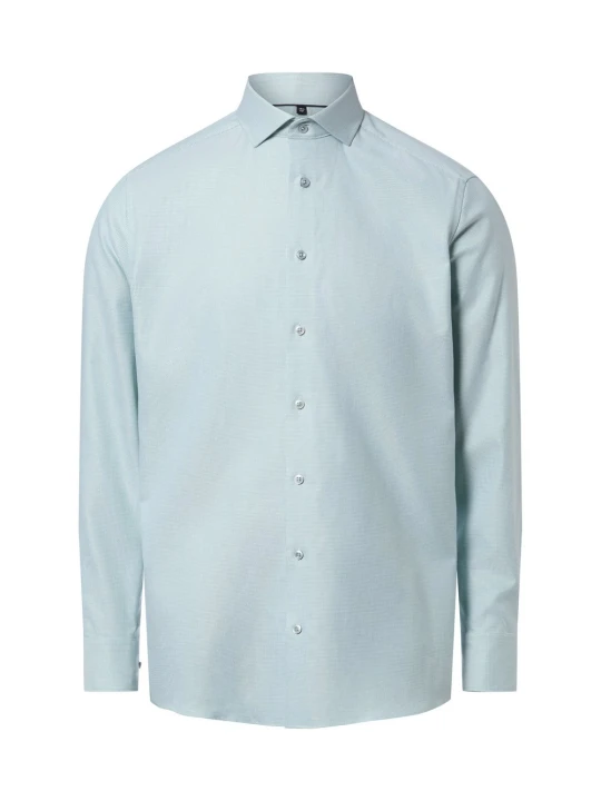 Zdjęcie produktu Finshley & Harding koszula non-iron Mężczyźni Modern Fit Bawełna zielony