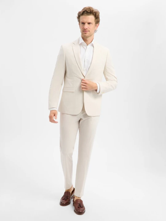 Zdjęcie produktu Finshley & Harding garnitur Mężczyźni Modern Fit beżowy