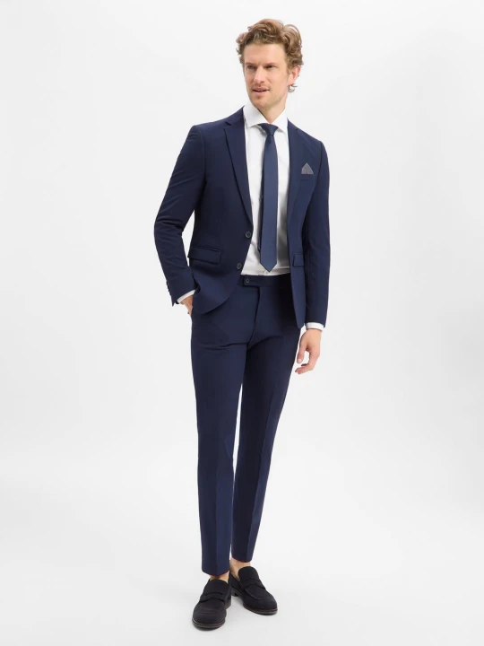 Zdjęcie produktu Finshley & Harding garnitur Mężczyźni Slim Fit niebieski