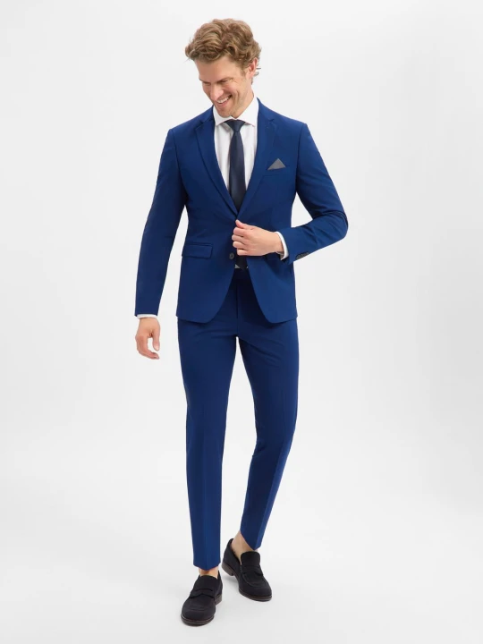 Zdjęcie produktu Finshley & Harding garnitur Mężczyźni Slim Fit niebieski