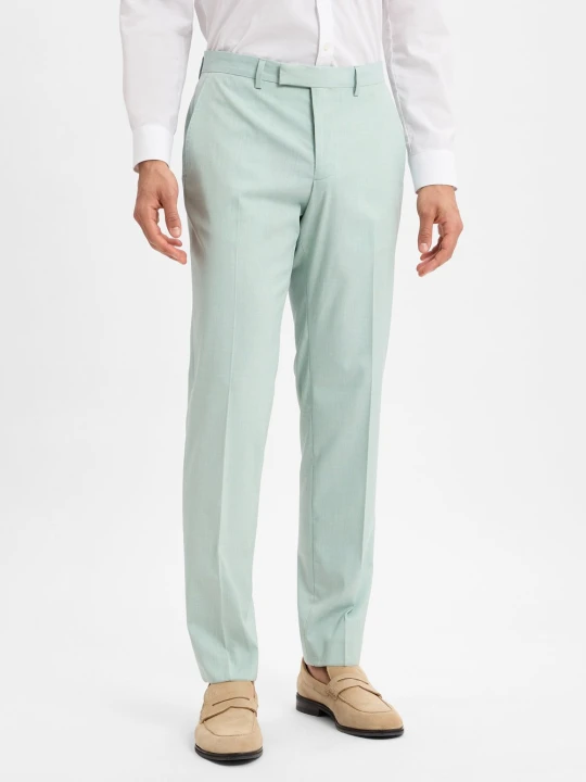 Zdjęcie produktu Finshley & Harding spodnie garniturowe - Kalifornia Mężczyźni Slim Fit zielony
