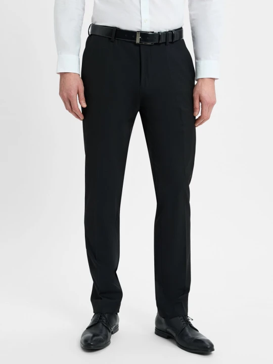 Zdjęcie produktu Finshley & Harding spodnie od garnituru modułowego Mężczyźni Slim Fit czarny