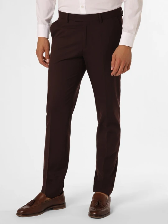 Zdjęcie produktu Finshley & Harding spodnie od garnituru modułowego Mężczyźni Slim Fit lila | czerwony