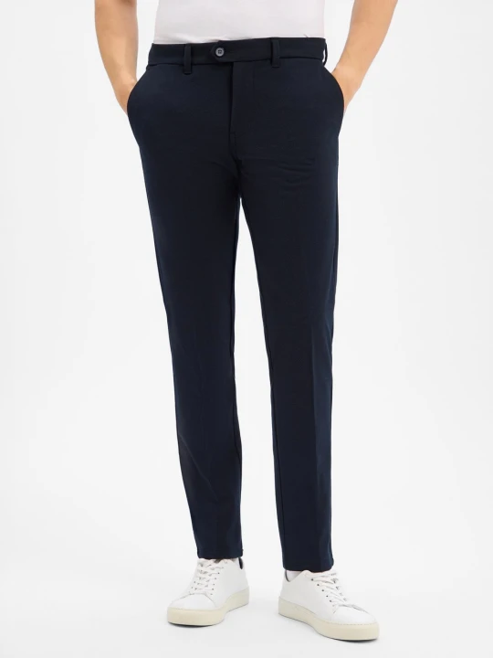 Zdjęcie produktu Finshley & Harding Spodnie - Dylan Slim Fit Mężczyźni niebieski