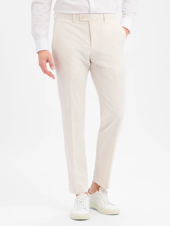 Zdjęcie produktu Finshley & Harding Spodnie - Mitch Mężczyźni Modern Fit beżowy