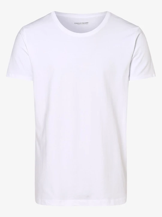 Zdjęcie produktu Finshley & Harding T-shirty pakowane po 2 szt. Mężczyźni Bawełna biały