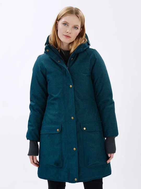 Zdjęcie produktu finside Parka zimowa "Oikku" w kolorze morskim rozmiar: 34
