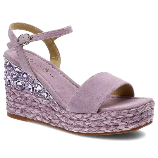 Zdjęcie produktu Fioletowe Sandały Alma En Pena Eleganckie Buty Damskie
