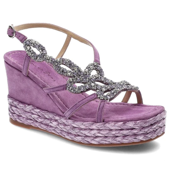 Zdjęcie produktu Fioletowe Sandały Alma En Pena Eleganckie Damskie Buty