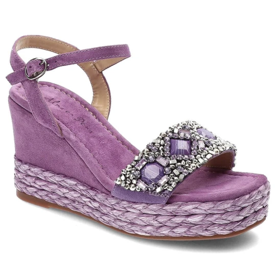 Zdjęcie produktu Fioletowe Sandały Alma En Pena Stylowe Buty Damskie