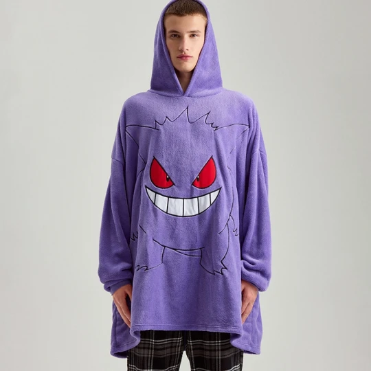 Zdjęcie produktu Fioletowy bluzokoc z kapturem Pokémon House